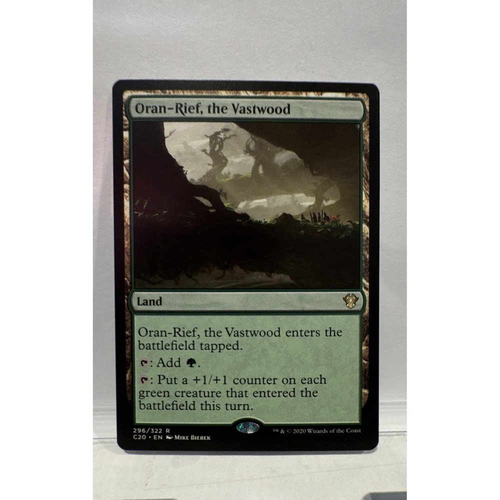 Magic The Gathering Oran-Rief the Vastwood Commander 2020 Rare Land C20 296/322